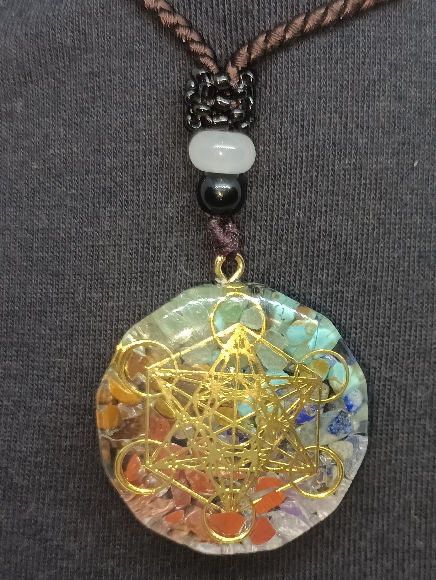 pendentif orgone cube metatron