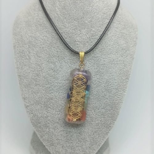 pendentif orgone 7 chakras