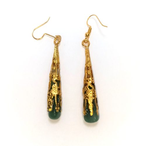Boucles d'oreilles avec amazonite