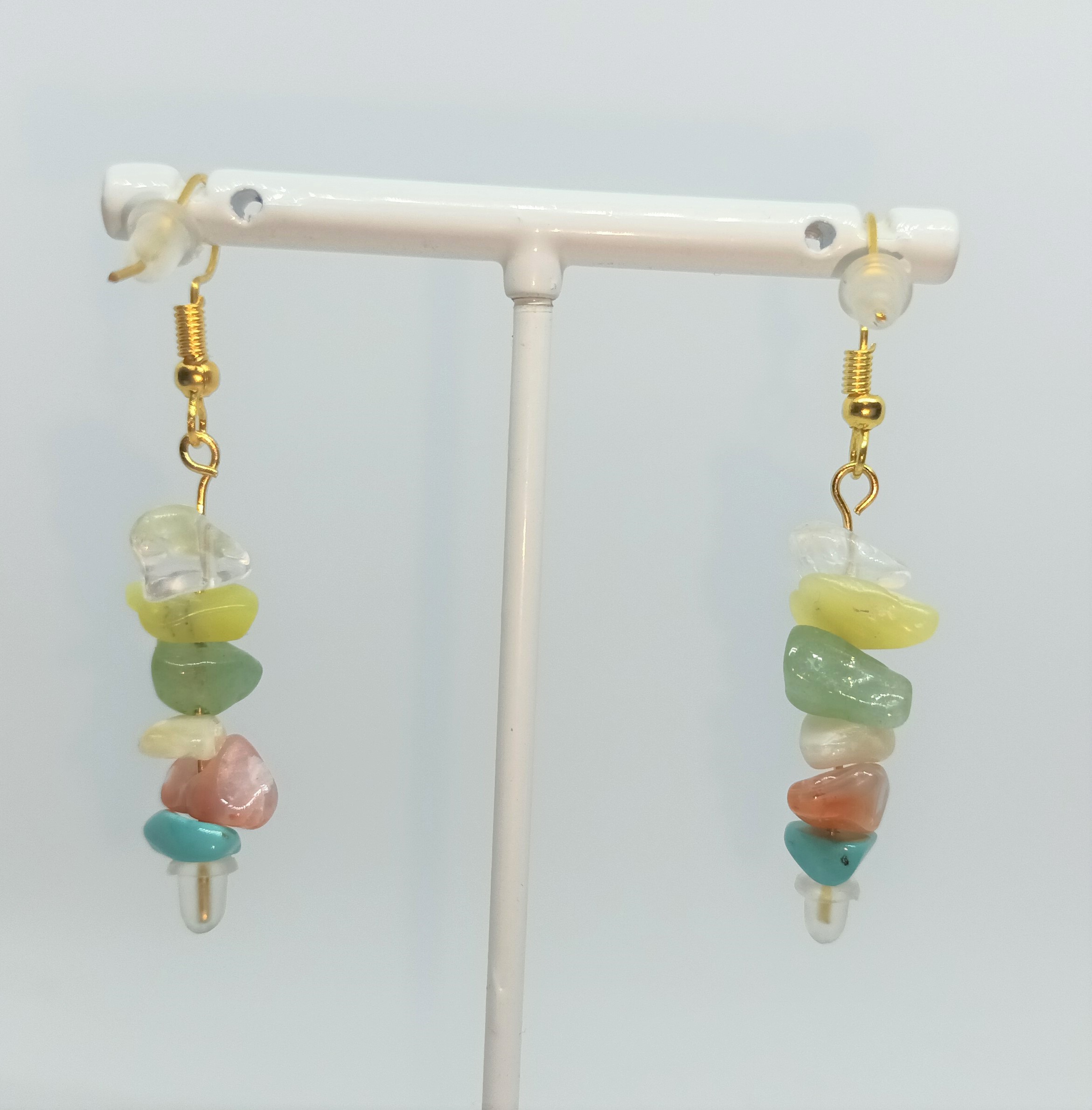 pendentif boucle d'oreilles avec pierres