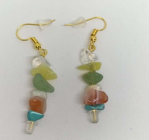 pendentif boucle d'oereilles avec pierres