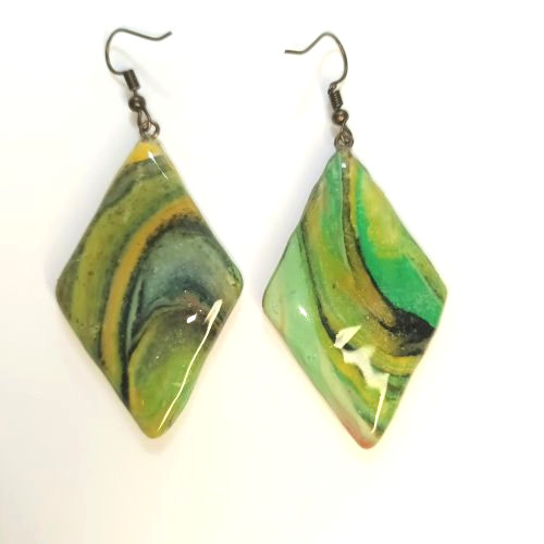Boucles d'oreilles pâte polymère