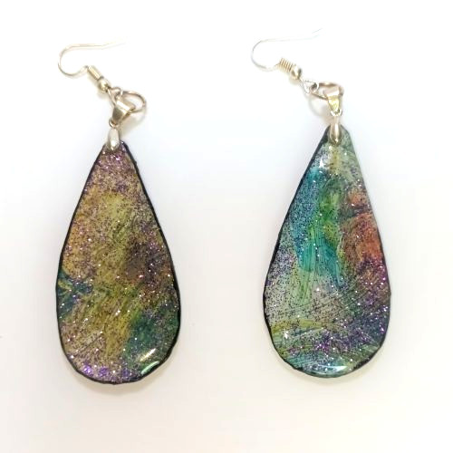 Boucle d'oreilles artistique