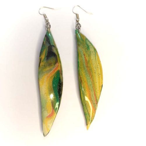 boucles d'oreilles style banane